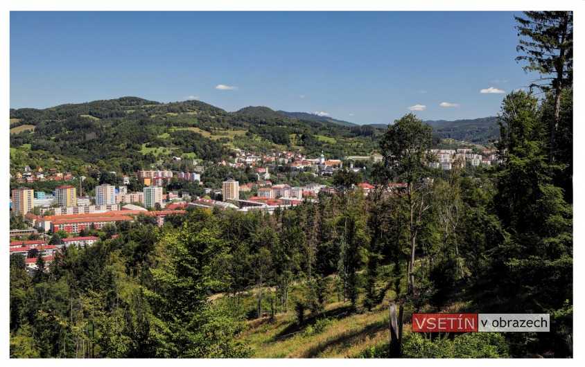 Pohled na Vsetín ze Žambošky