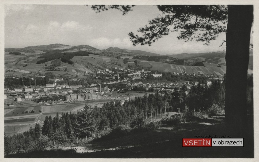 Pohled na Vsetín ze Žambošky