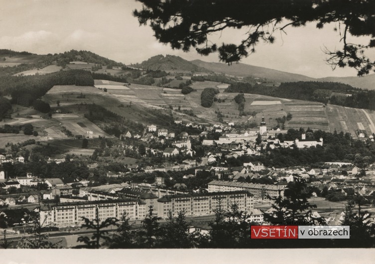 Pohled ze Žambošky na novou kolonii na Trávníkách