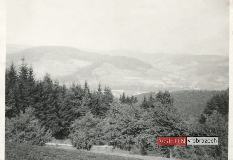 Pohled od Potůčků ke Vsetínu (13. 10. 1963)